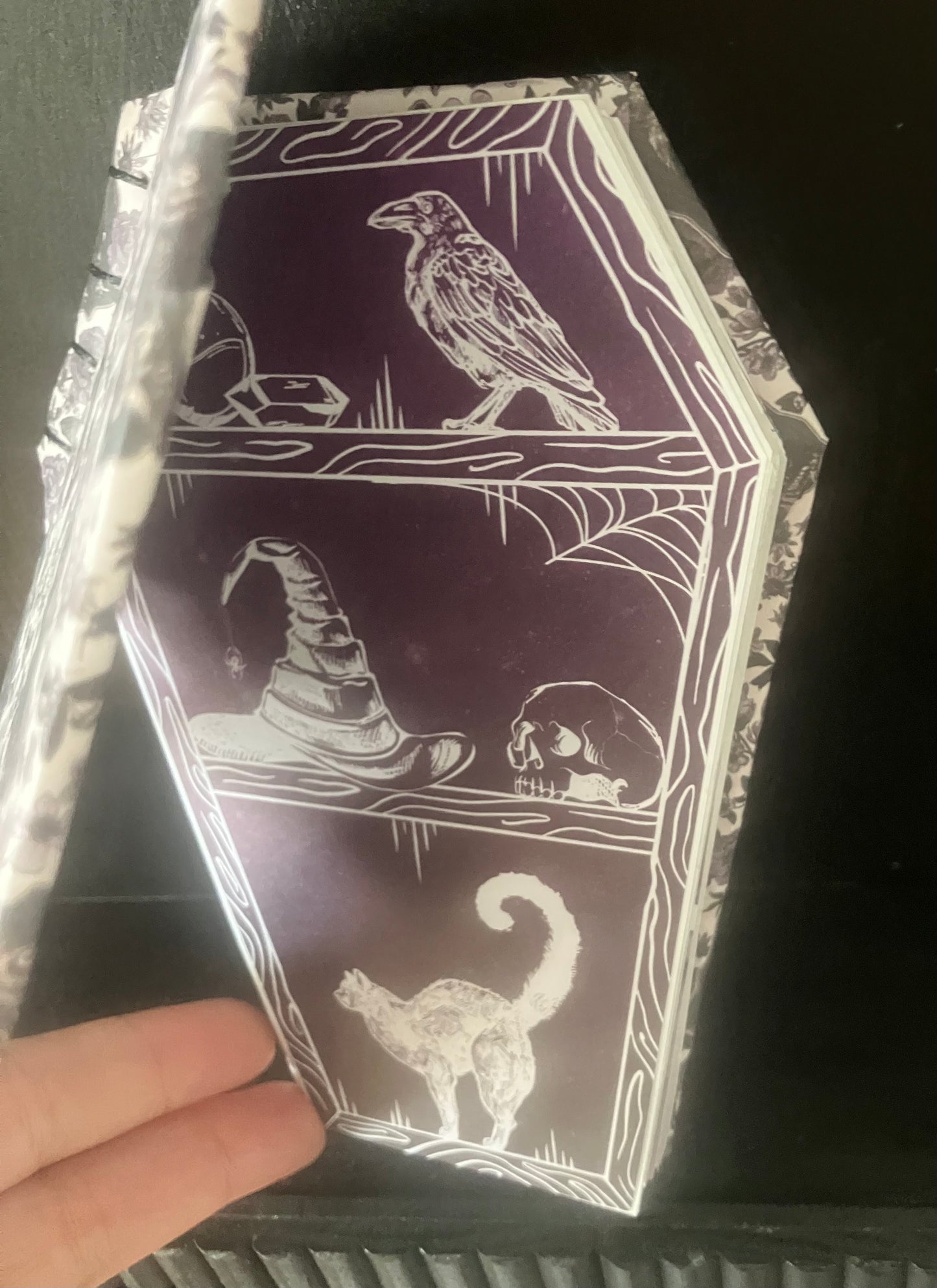 Coffin shaped junk journals