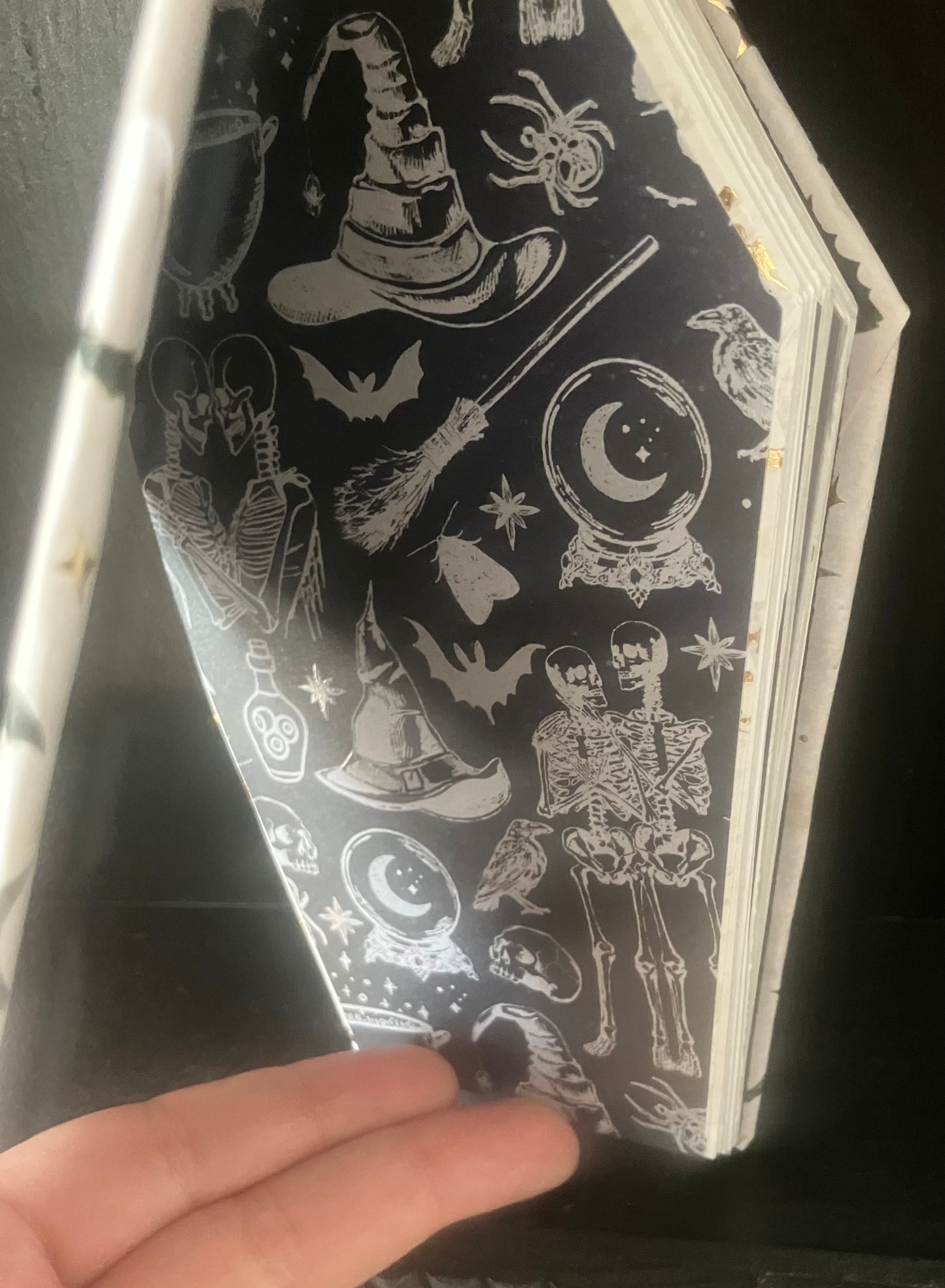 Coffin shaped junk journals