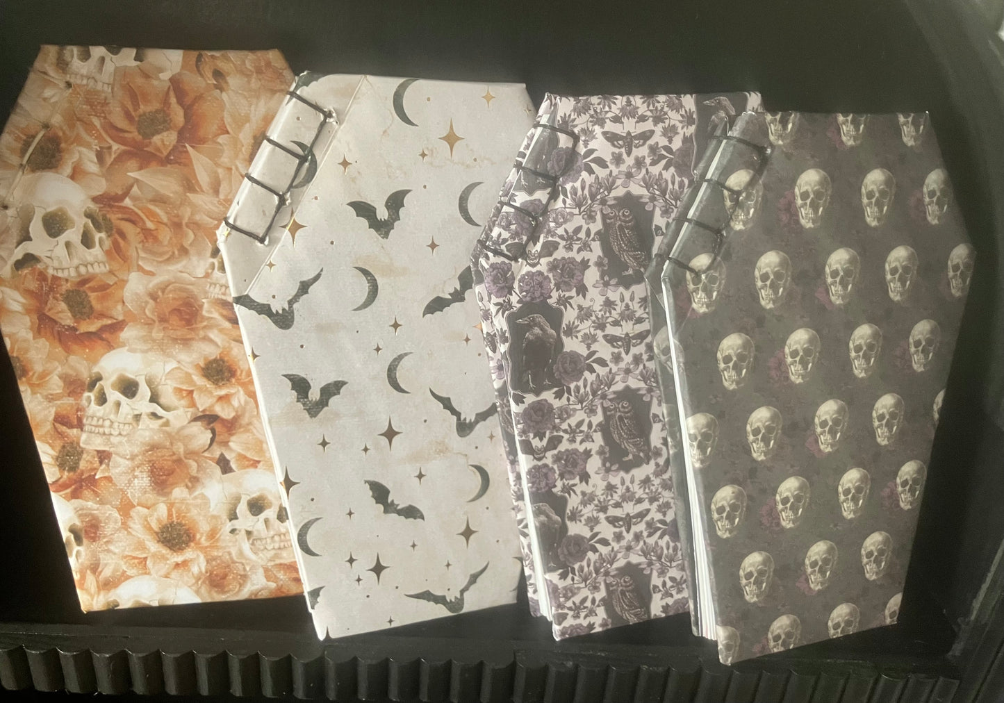 Coffin shaped junk journals